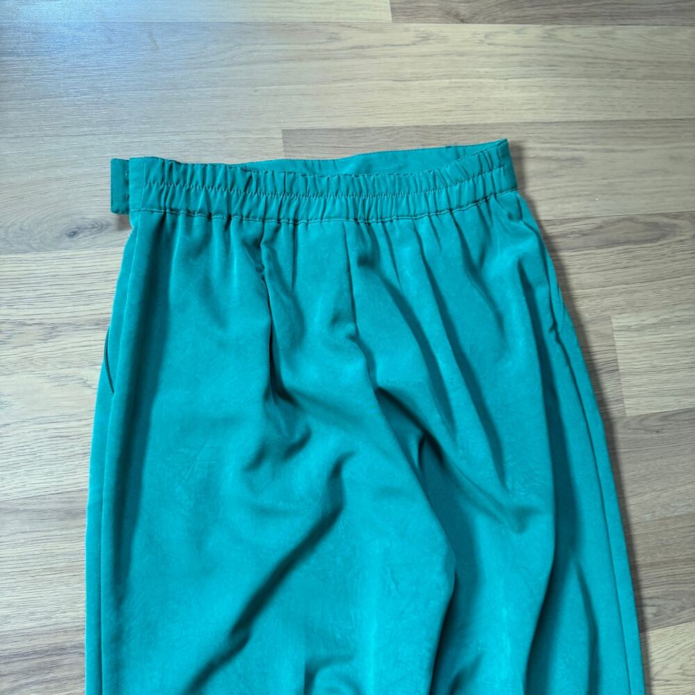 Women's Vintage 90's City Girl Nancy Bolen Green Colorablock 2-Piece Set Sz 8 - Picture 12 of 15